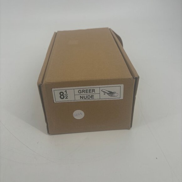 Journee Collection Women's Faux Leather Greer Mule Heels Nude Size 8.5 NWB - Picture 7 of 7